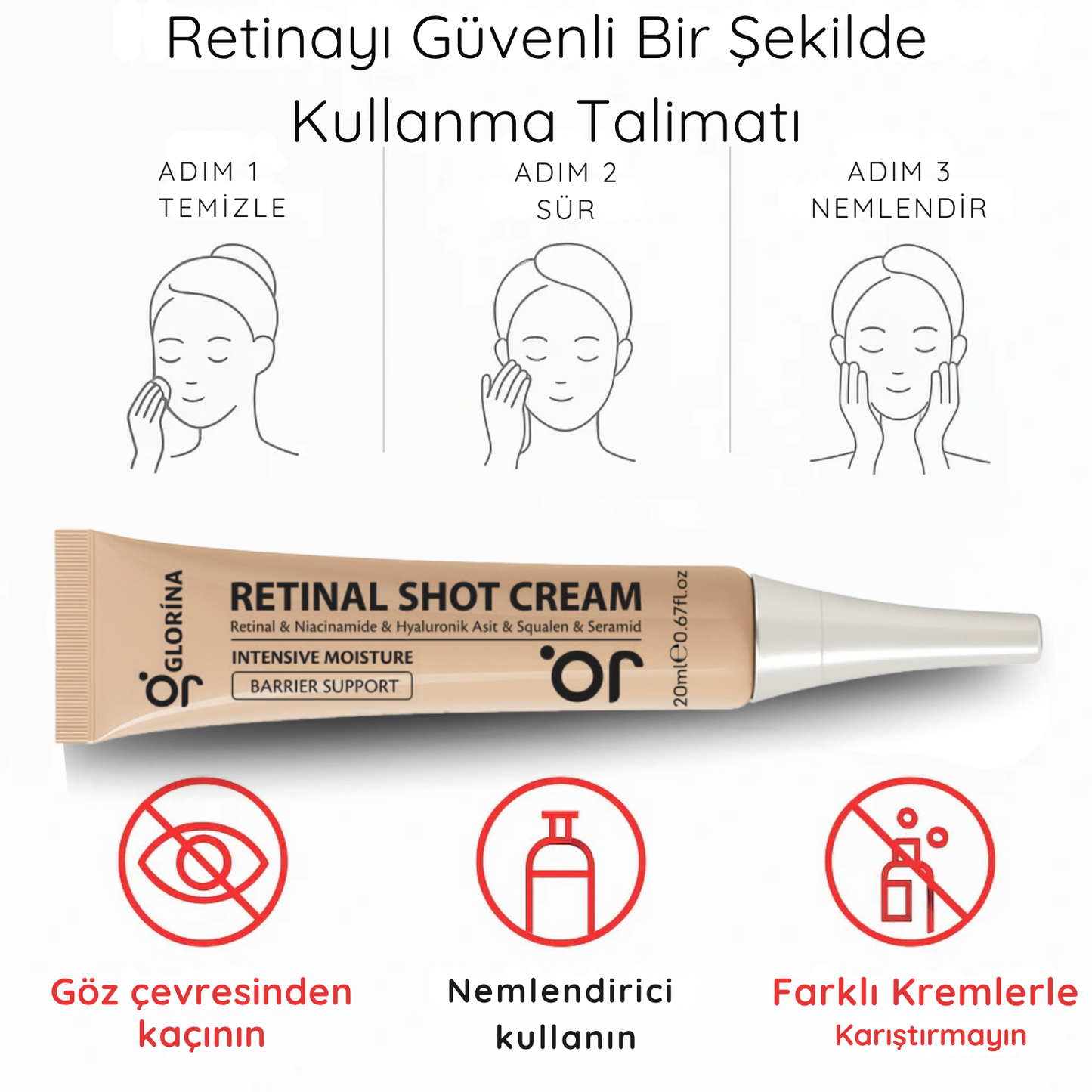 Glorina® Yaşlanma Karşıtı Cilt Onarım Kremi